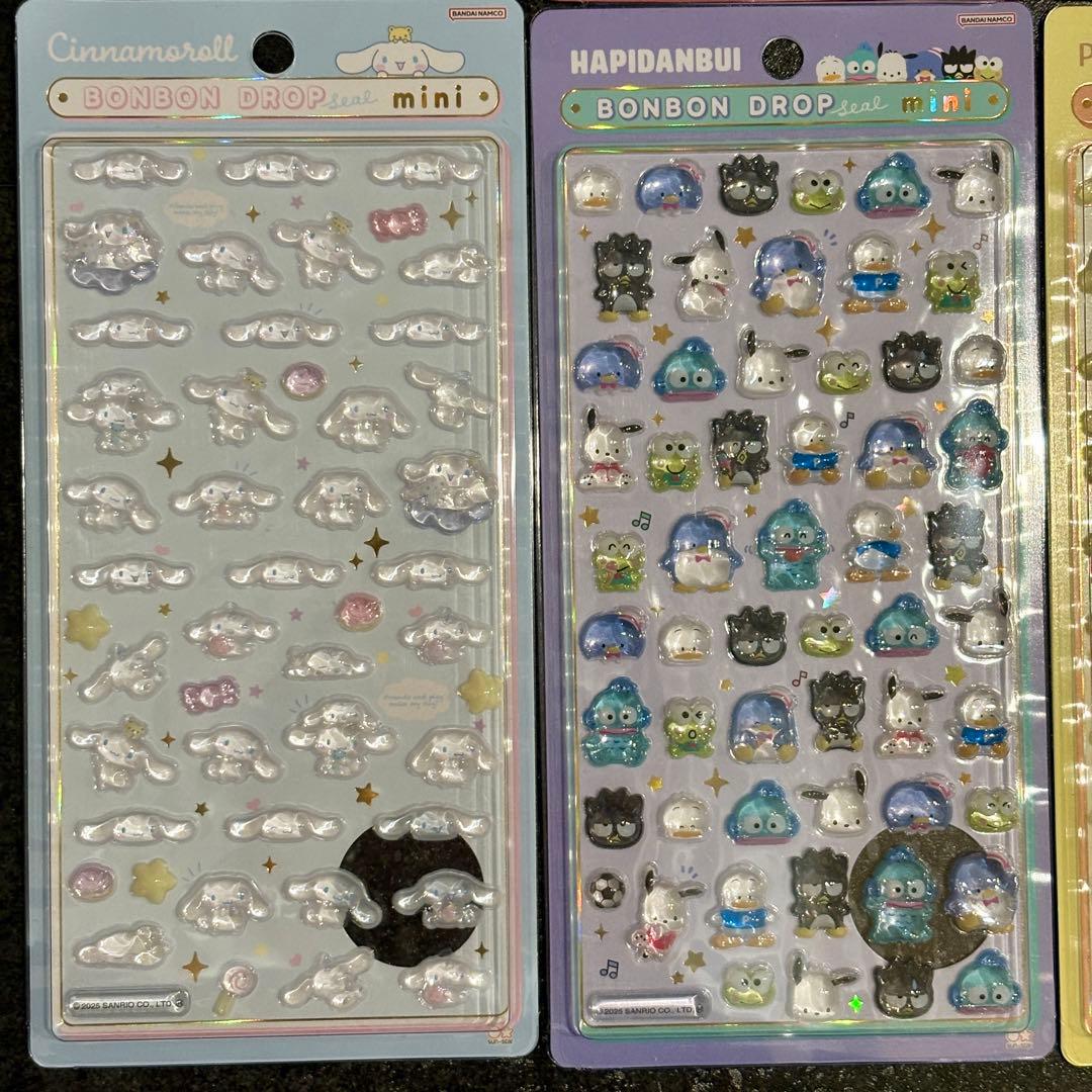 【正規品】サンリオ ボンボンドロップシール mini 8種類 コンプリート①