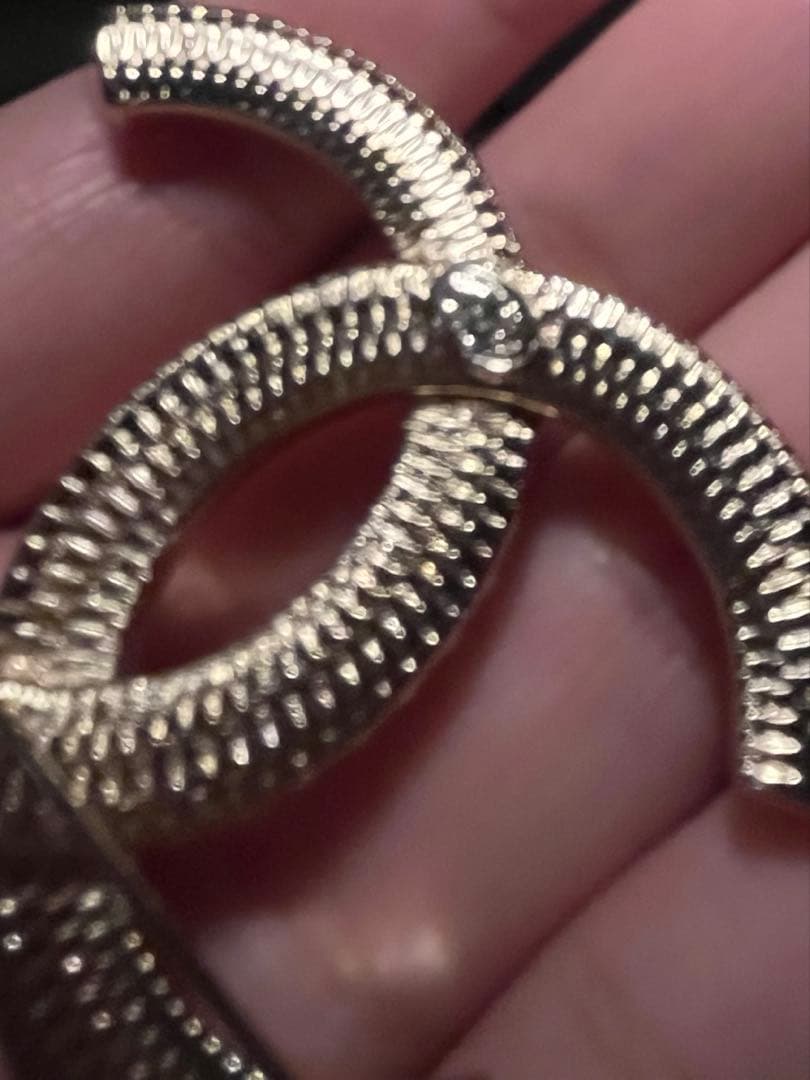 CHANEL CCロゴ ブローチ ゴールド