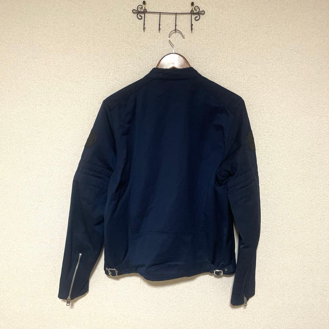 美品　DIESEL ディーゼル　シングルライダース　ナイロン　ネイビー　L