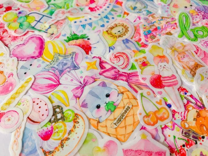 可愛いい❤️❤️フレークシール( ⸝⸝•ᴗ•⸝⸝ )アニマルmixセット♡♡