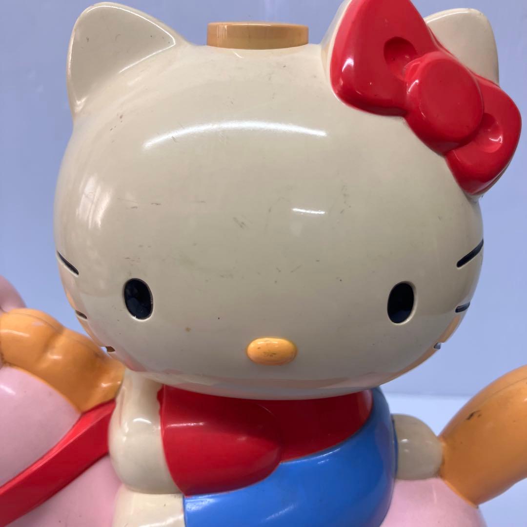 【HELLO KITTY】おしゃべり目覚まし時計　木馬キティ　当時物　希少　レア
