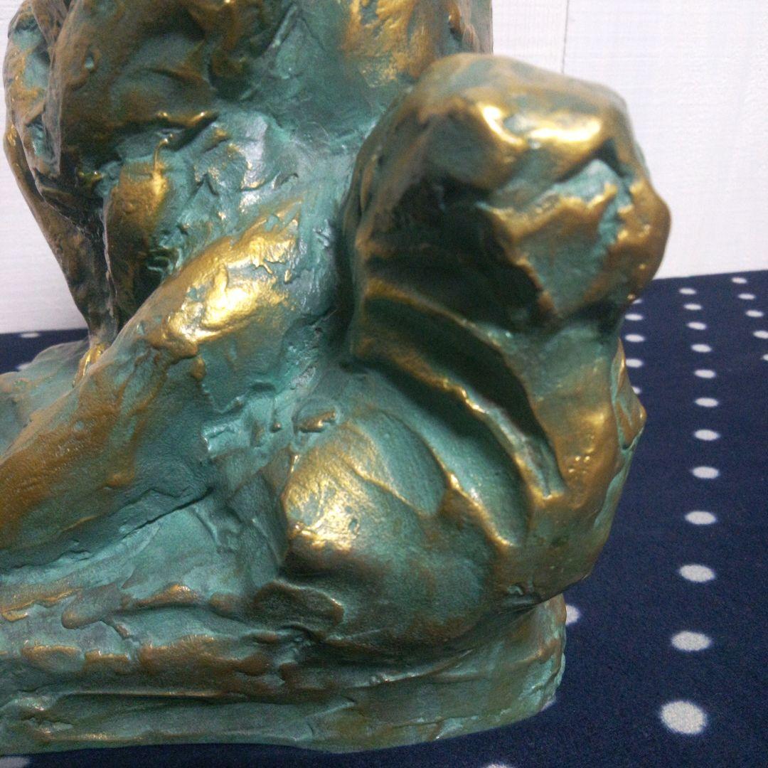 北村西望 「慈愛」 ブロンズ像 猿の親子