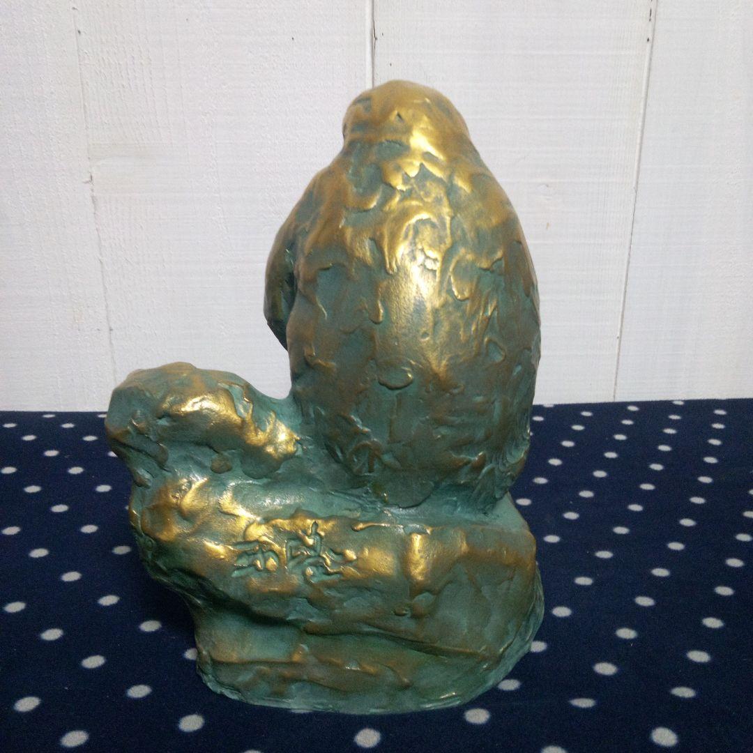 北村西望 「慈愛」 ブロンズ像 猿の親子