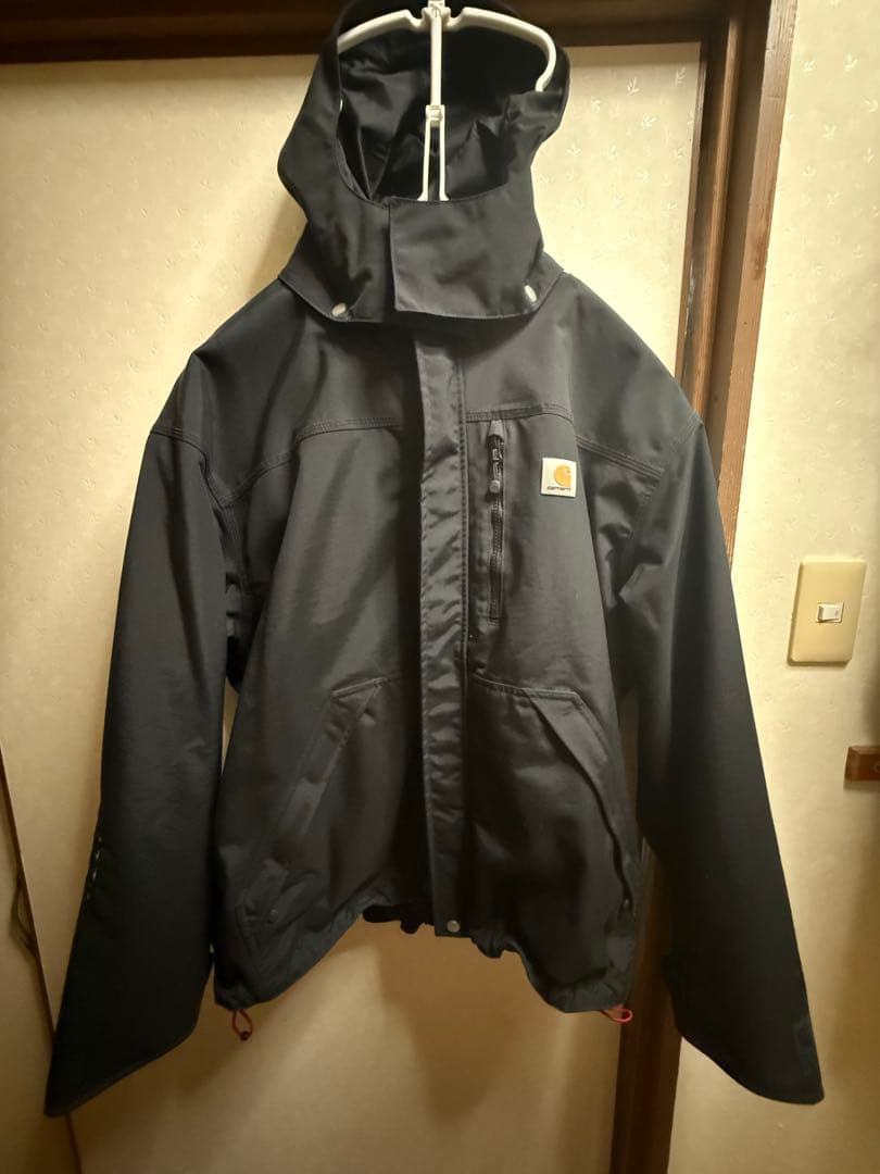 Carhartt ブラックジャケット AECON刺繍