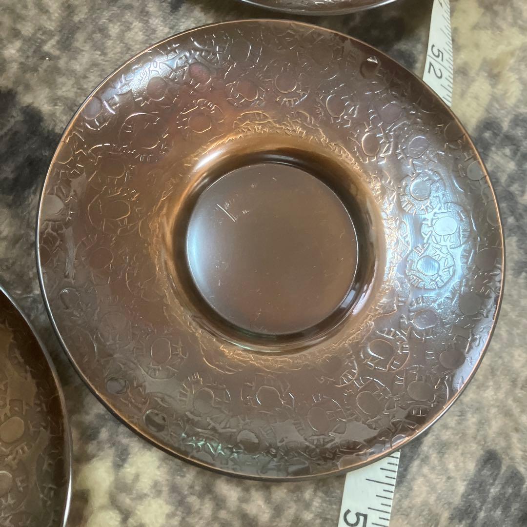 開新堂　純銅製茶托5枚セット