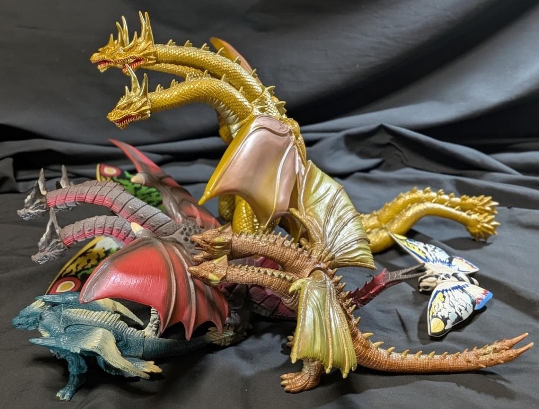 キングギドラ・デスギドラ・ダカーラ他「平成モスラ」登場（バンダイ）５体セット＋１