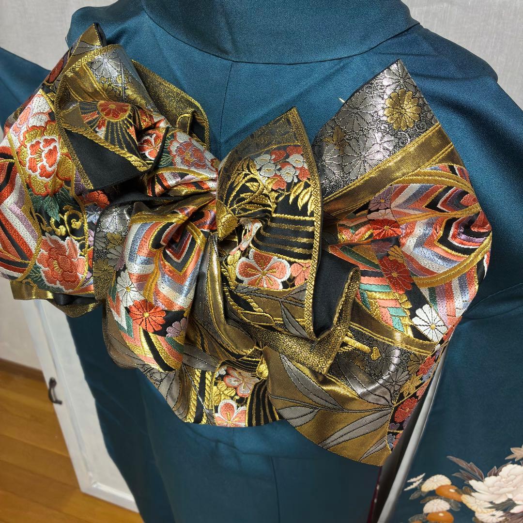 ⁂daoi20050509様⁂【振袖フルセット】極美品 草花御所車 7点セット