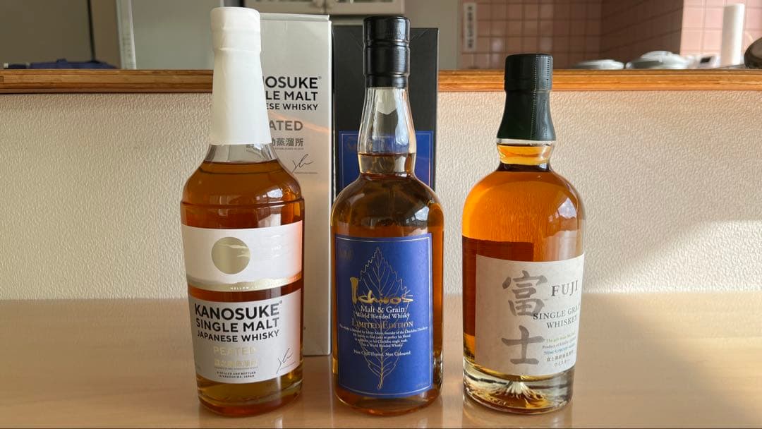 シングルモルト嘉之助ピーテッド　イチローズモルト　Fuji（旧ラベル）