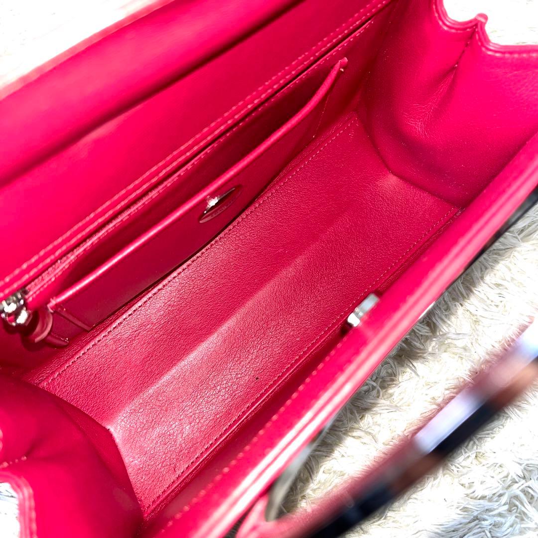 【希少】 コンテス　ハンドバッグ　コルネリー　ホースヘアー　マゼンタ　ピンク