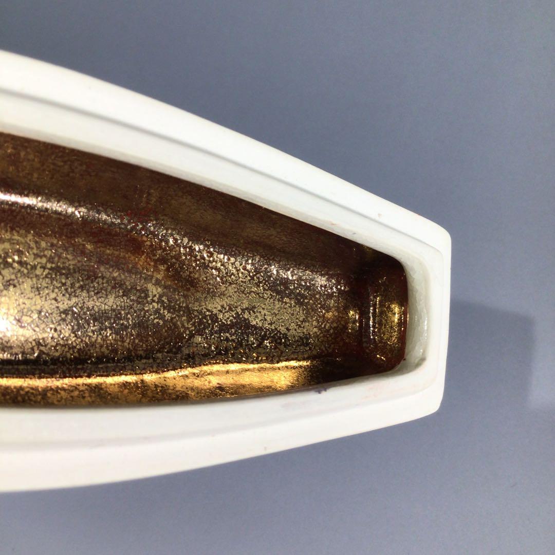 Ｐ３９１　香合　『桃岡堂造』『仁清風松竹梅鶴亀絵』『ぶりぶり香合』　共箱　茶道具