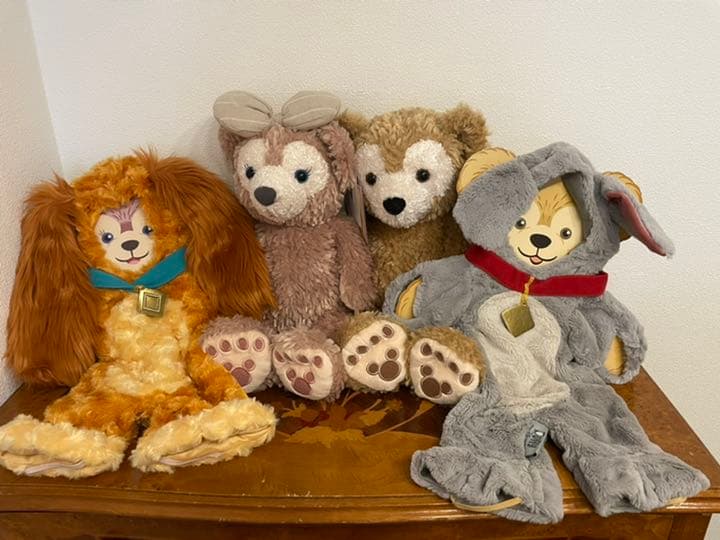 わんわん物語レディ＆トランプ コスチューム＋ダッフィ＆シェリーメイ バラ売り不可