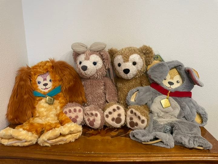 わんわん物語レディ＆トランプ コスチューム＋ダッフィ＆シェリーメイ バラ売り不可