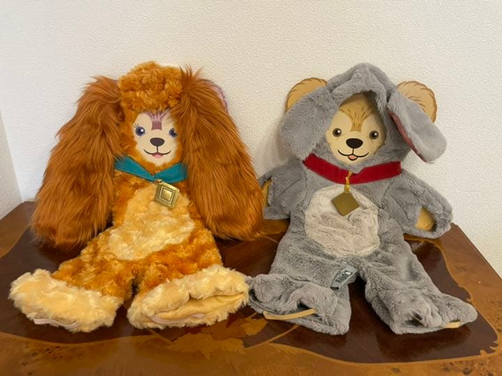 わんわん物語レディ＆トランプ コスチューム＋ダッフィ＆シェリーメイ バラ売り不可