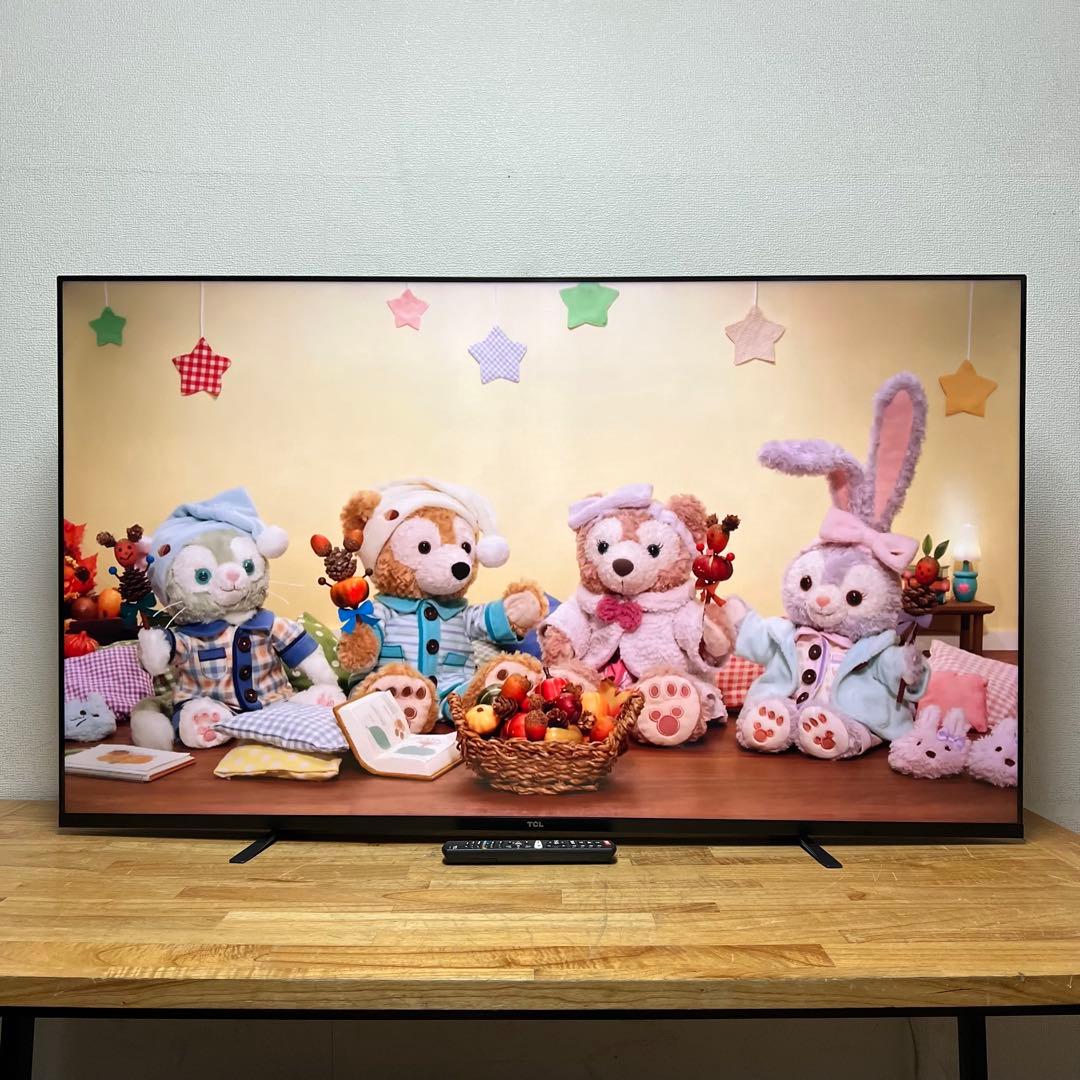 TCL 65V型 4K 液晶テレビ スマートテレビ 65P8S ネット動画アプリ