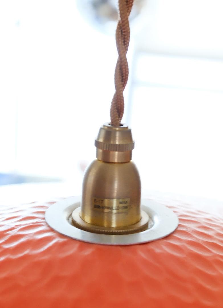 ヴィンテージ オレンジランプシェード【美品】　オランダ