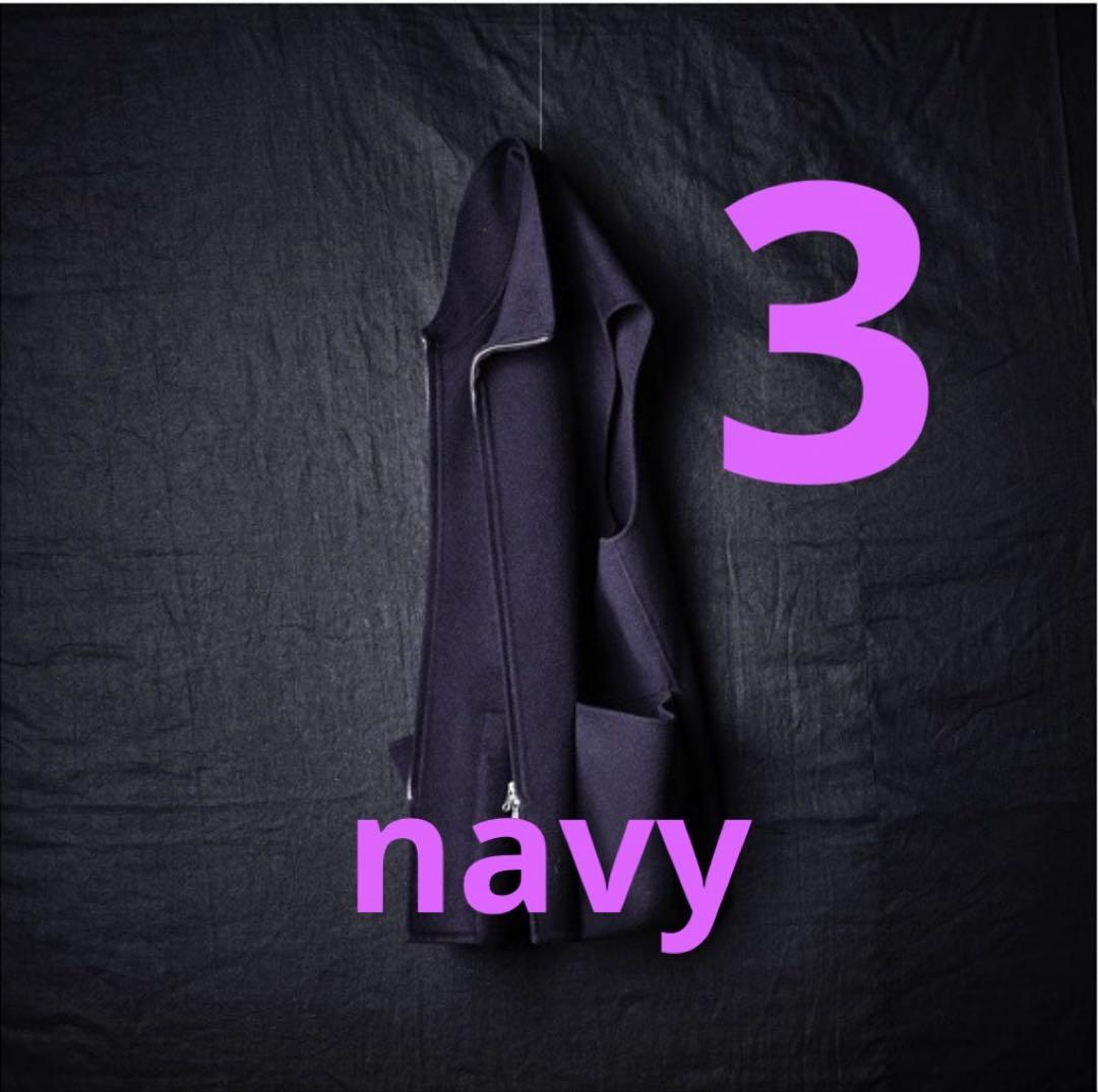 MAATEE&SONS カシミアリバーベストnavy 3