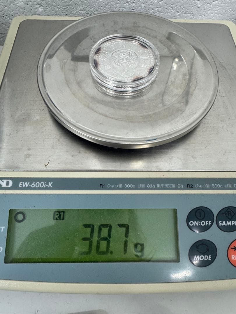 【変色あり】2022 クロノス銀貨 純銀99.99％ 1オンス 6ドル ケース付