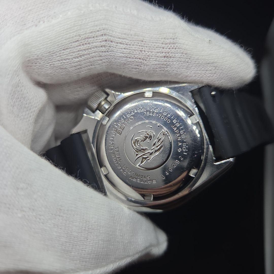 norice　　SEIKO　7548-7000　稼働品　ベゼル、ベルト社外
