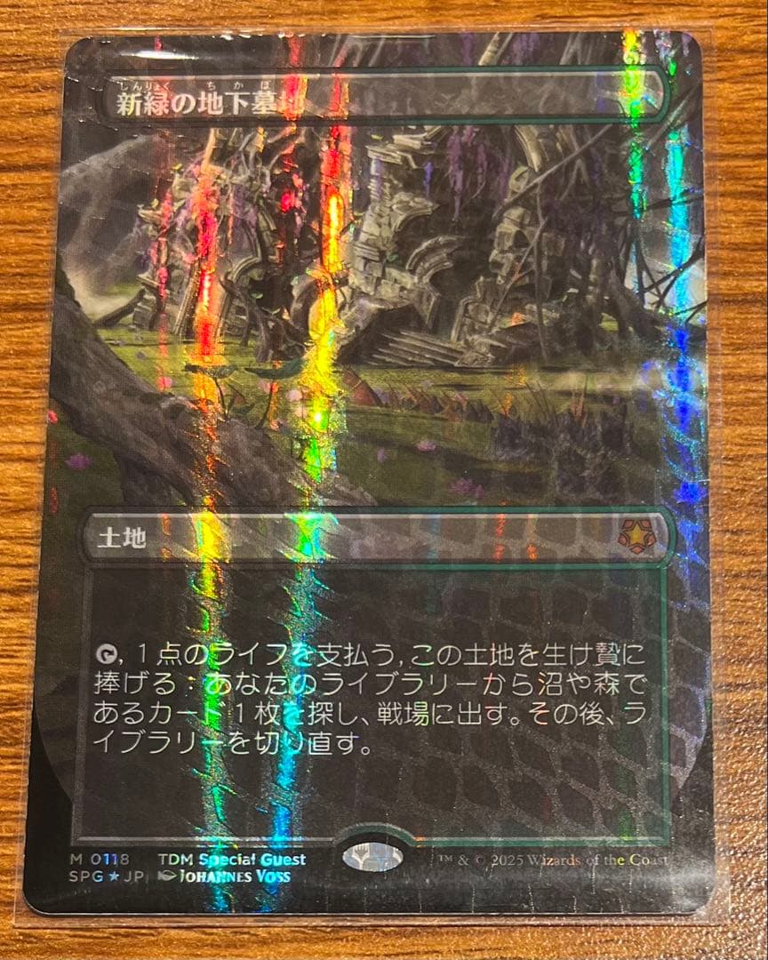 【ドラゴンスケイルfoil】 新緑の地下墓地 1枚 日本語