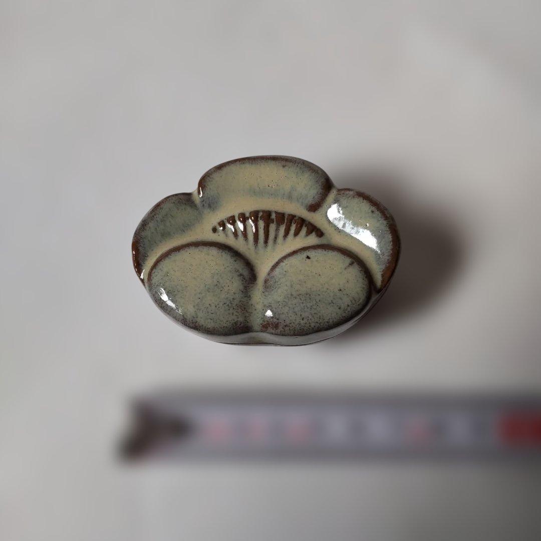 高取梅香合 高取焼 亀井味楽 作 共箱 香合 茶道具 茶器 新品 未使用 保管品