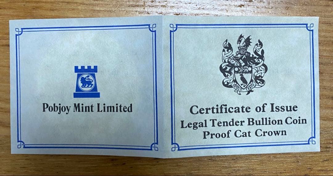 猫デザイン 1oz 銀貨 CROWN