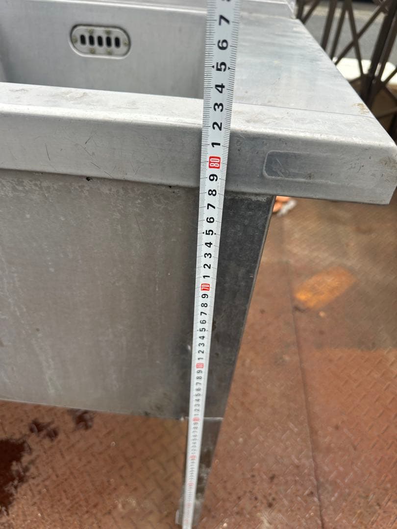 3槽シンク 1500×670×960 3層流し台 中古厨房