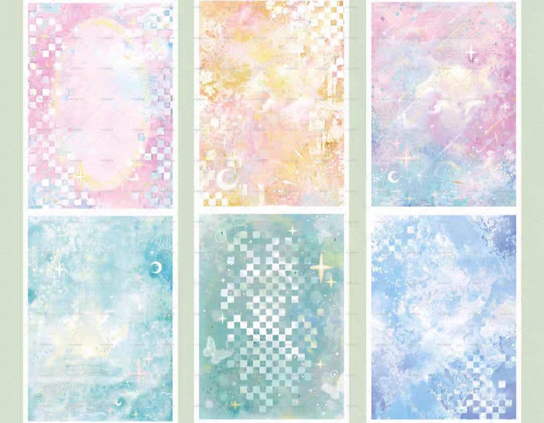 切売 1550★ 海外 マスキングテープ マステ PET 装飾 背景