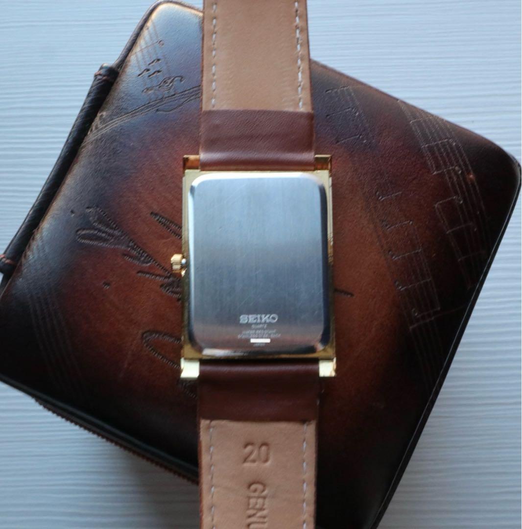 SEIKO tank ゴールド レクタンギュラー 稼動品