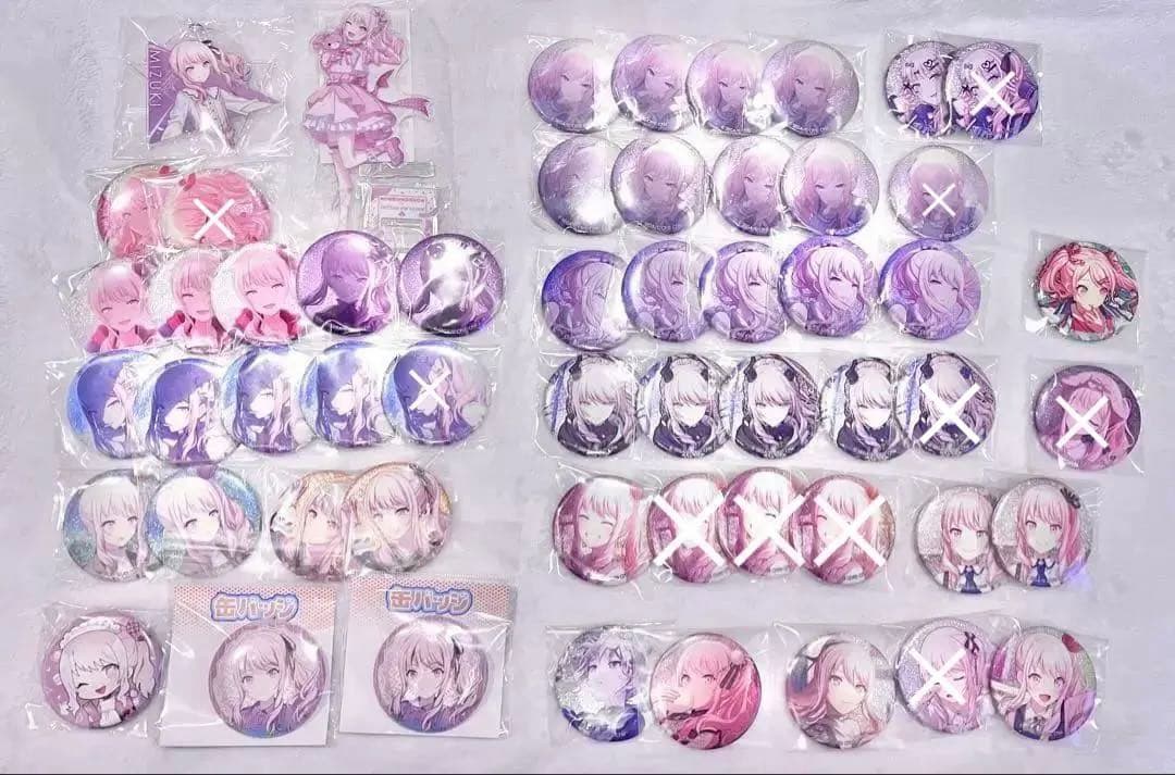 プロセカ グリッター缶バッジ アクリルスタンド まとめ売り 暁山瑞希