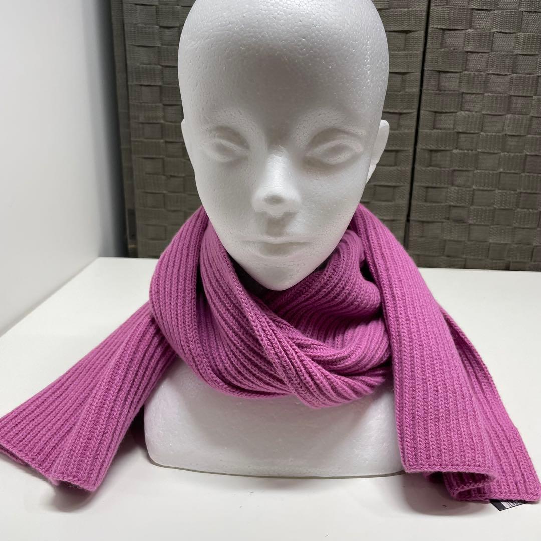 よ*す様 未使用　PRADA ピンク マフラー ウールカシミヤ混合 サイズ42