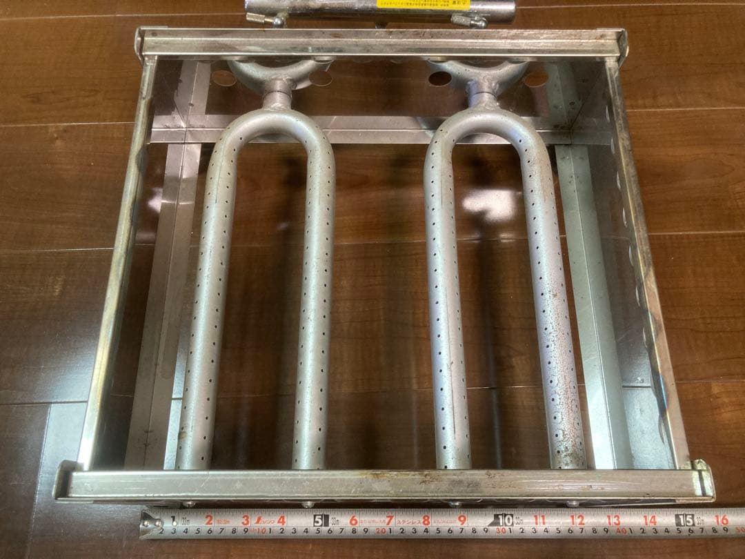 業務用　銅板　たこ焼き器　28穴　2連　プロパン　LPガス　店舗　屋台