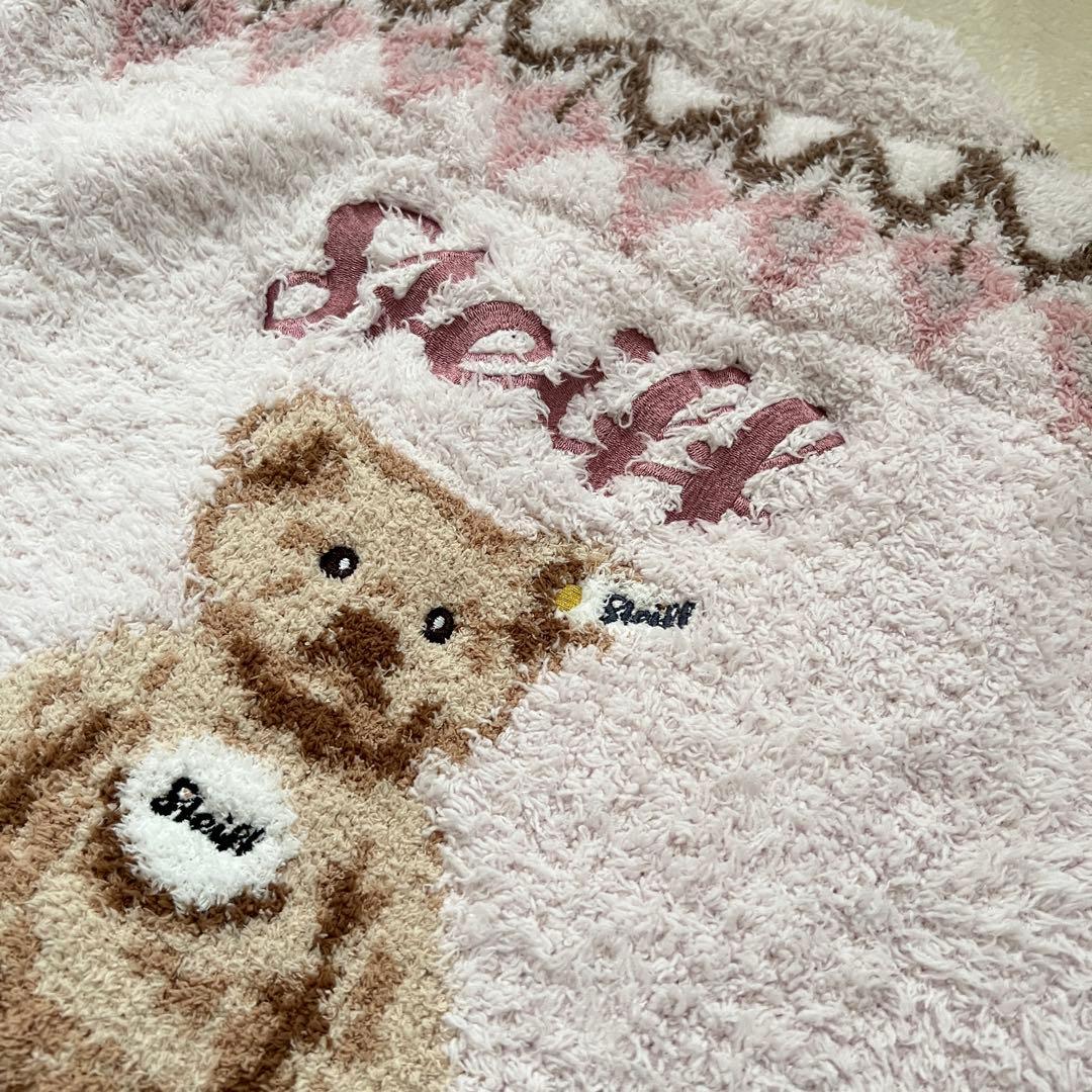 新品！ ジェラートピケ　Steiff シュタイフコラボ　カーディガン　ピンクベア