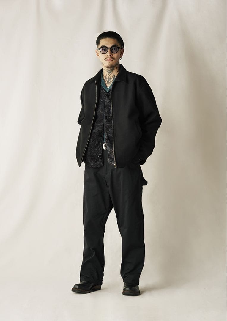 【美品】キャリー　メルトンスウィングトップ　ジャケット　ブルゾン　24AW 黒