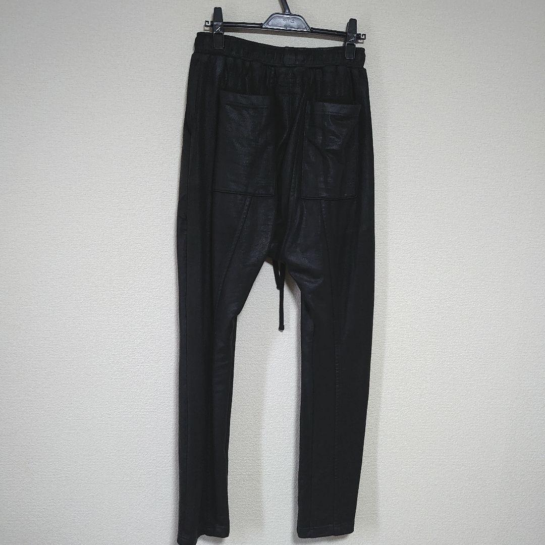 julius ユリウス パーマネント定番 コーティングサルエルスウェットパンツ