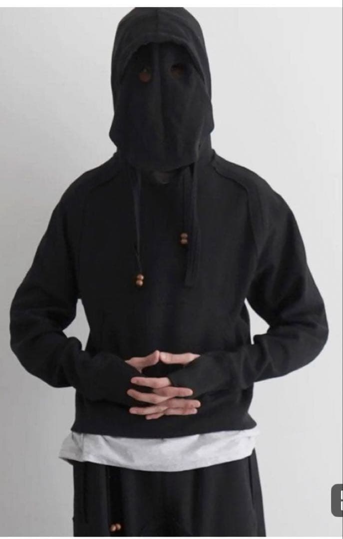 トップス JIAN YE 25ss ORBIT MASK HOOD