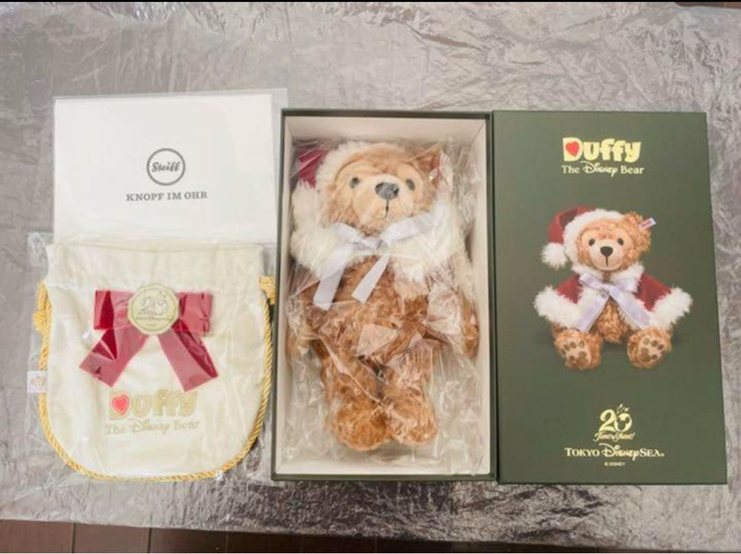 ディズニーシー 20周年 シュタイフ ダッフィー ぬいぐるみ ウォームウィンター