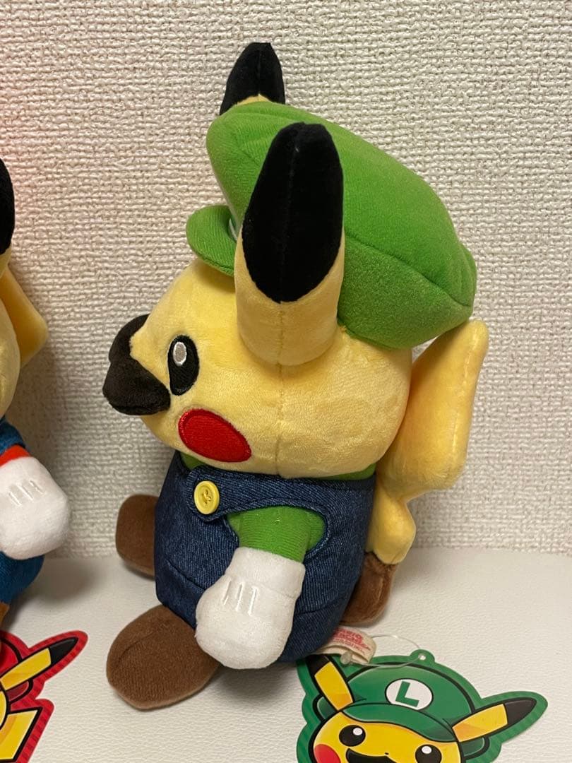 マリオピカチュウ ルイージピカチュウ　ぬいぐるみ　限定品