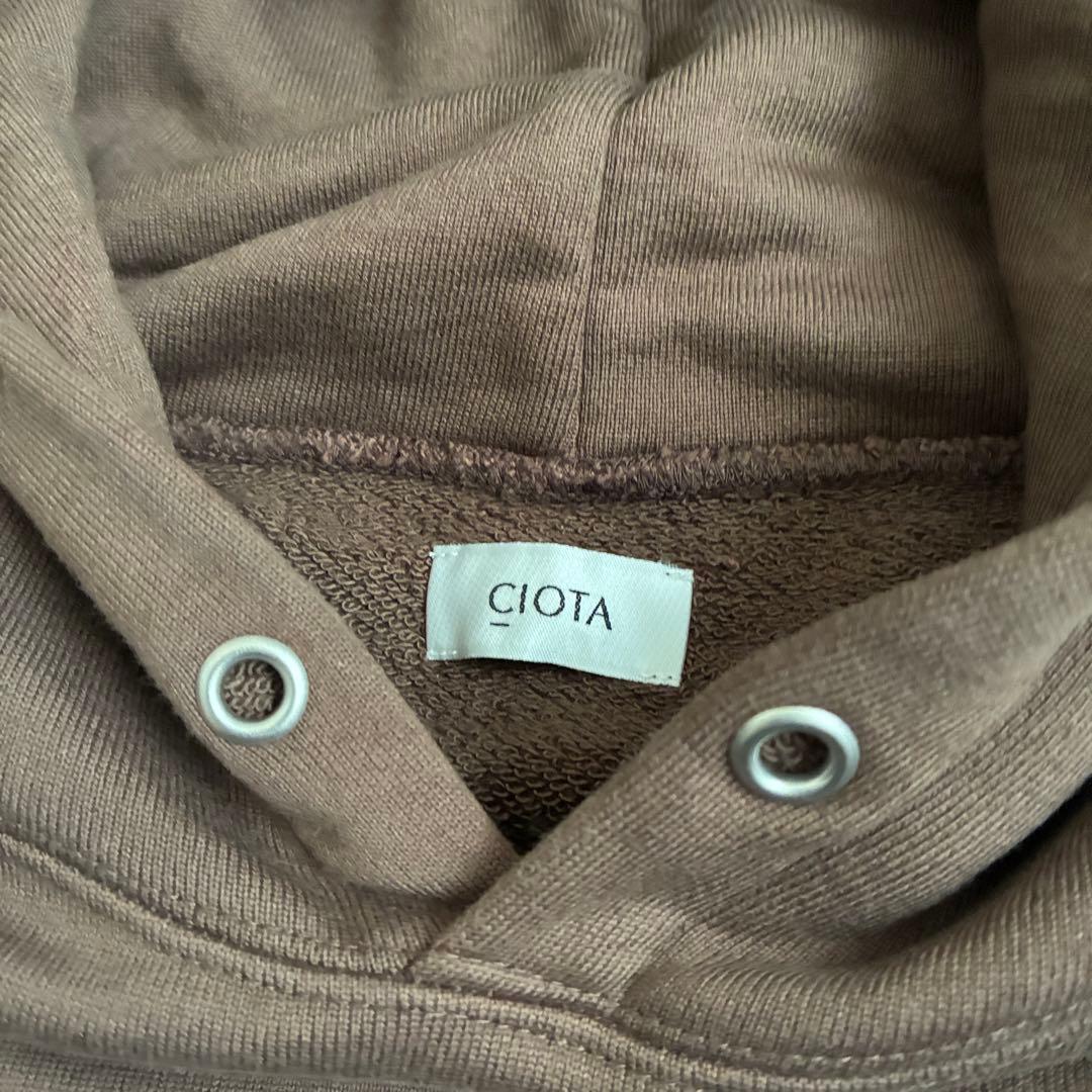 CIOTA 吊り裏毛 スウェット パーカー 茶 6 スビンコットン 日本製