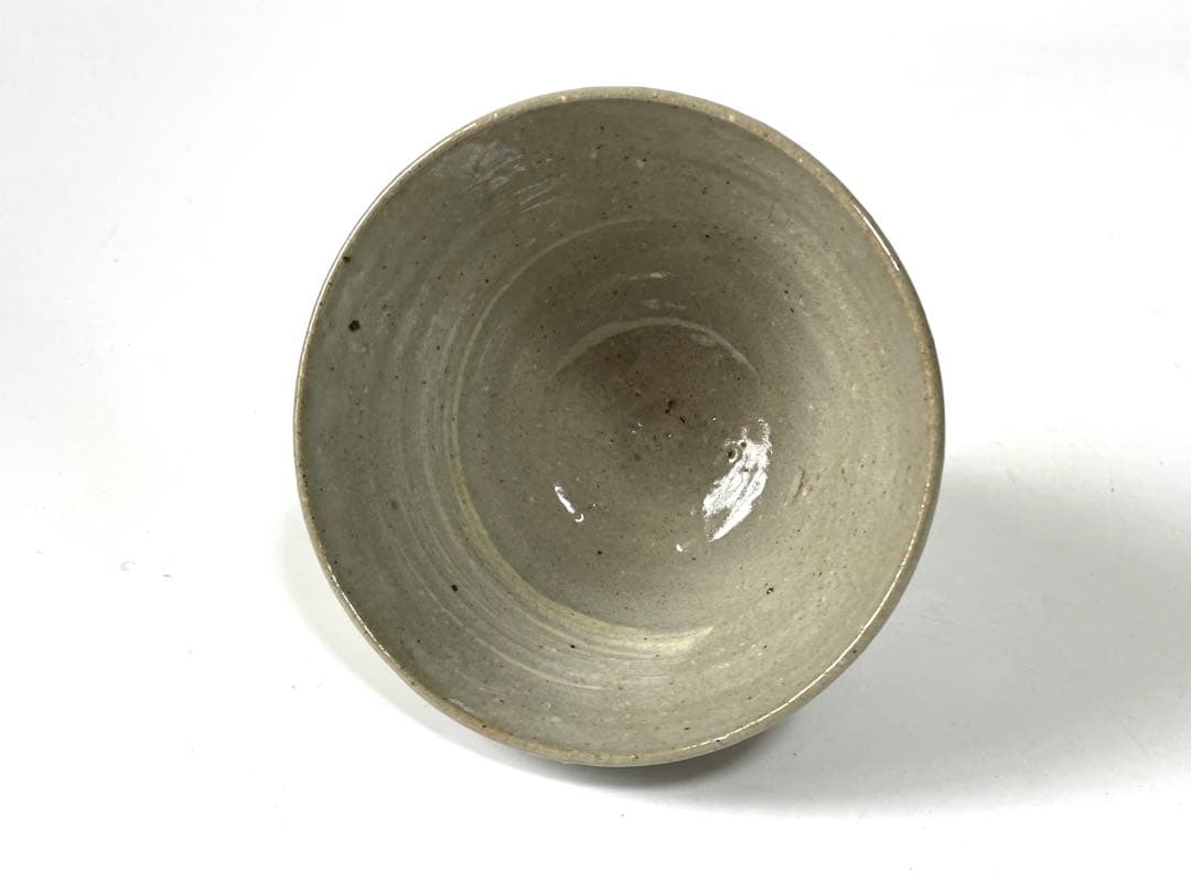 陶芸家　作家物　九代　長岡住右衛門　長岡空味 刷毛目茶碗　出雲　楽山焼　共箱