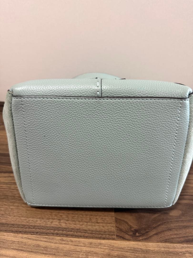 トリバーチ　ライトブルー レザー 2wayバッグ　❤️美品❤️年明けお値下げ❤️