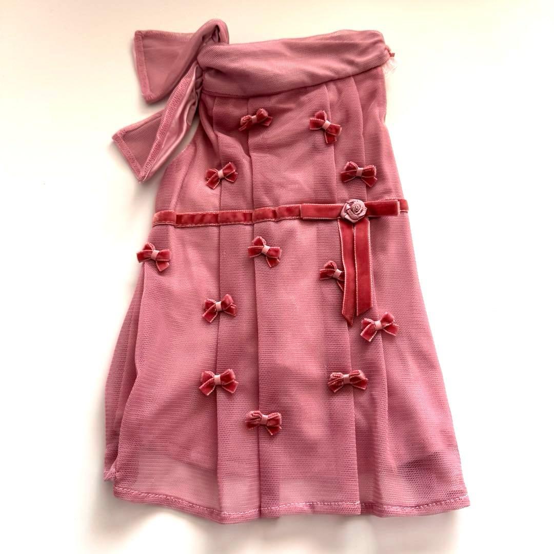 【希少・未使用】for pets only ローズピンク ドレスMサイズ 犬服