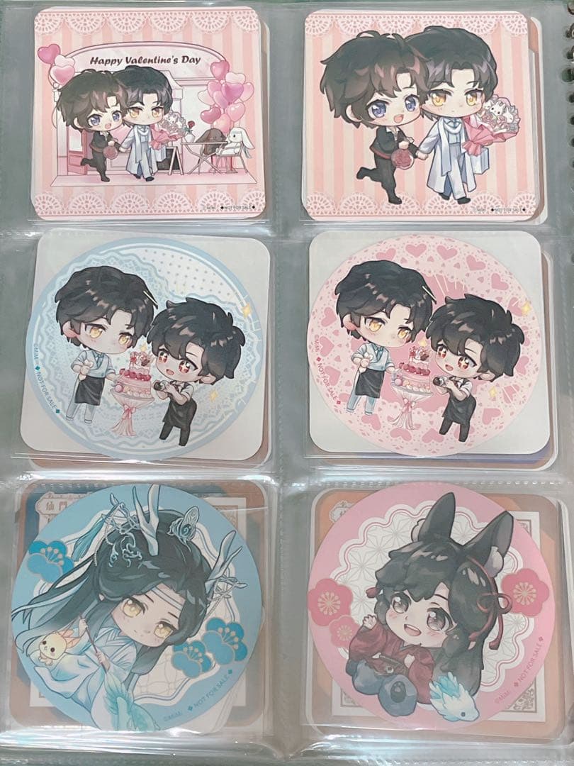 【本日のみ】魔道祖師　コースター　公式茶屋　旧柄　46枚