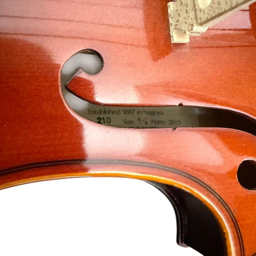 鈴木/SUZUKIバイオリン 4/4 No210 2015年製 弓 ケース 美品