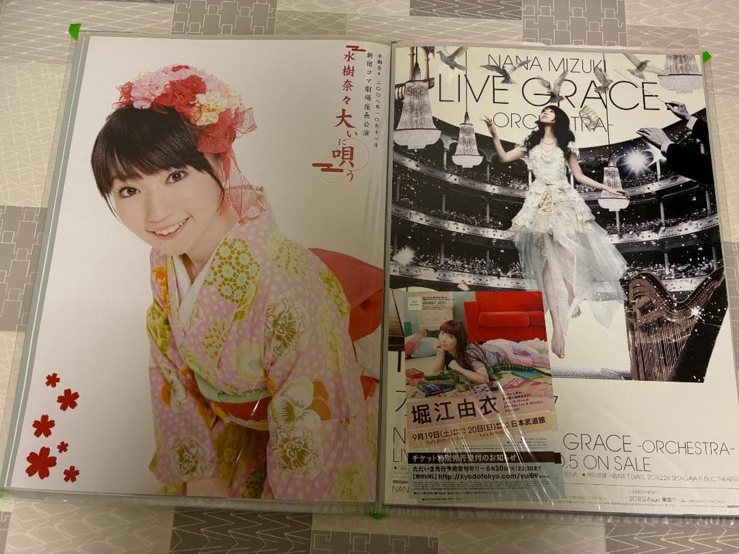 B2ポスターギャラリー（封入シート10枚）+水樹奈々ポスター多数