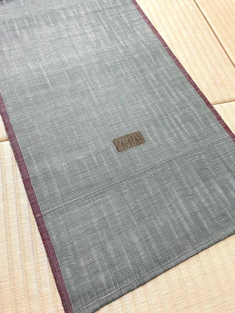 未使用 渡文 リバーシブル すくい織 袋帯