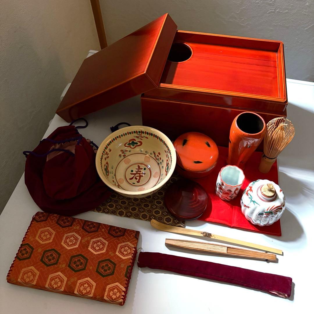 茶道具セット 茶箱と茶器