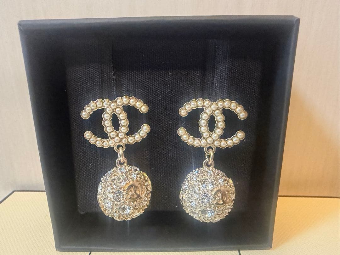 CHANEL ピアス ココマーク スイング C21*K 箱付