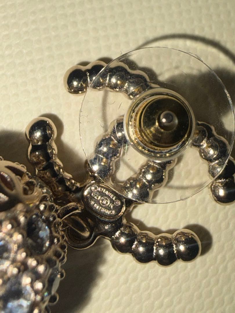 CHANEL ピアス ココマーク スイング C21*K 箱付