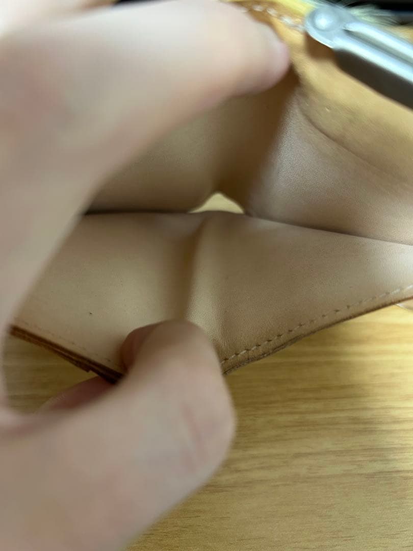 Hender Scheme hairy snap wallet 黄色　美品