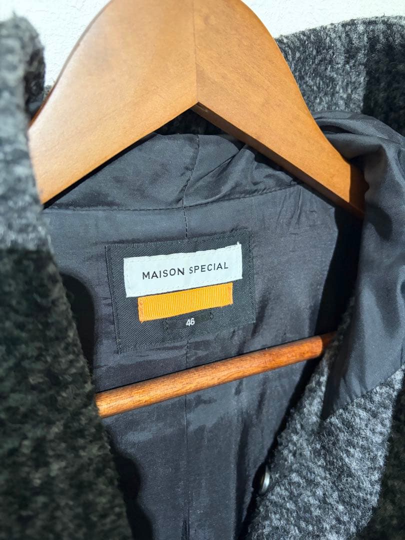 メゾンスペシャル マルチファブリックプライムオーバーフードコート